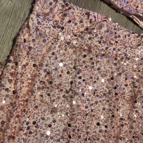 Custom Pink Sequin Skirt Set - Picture 10 of 11